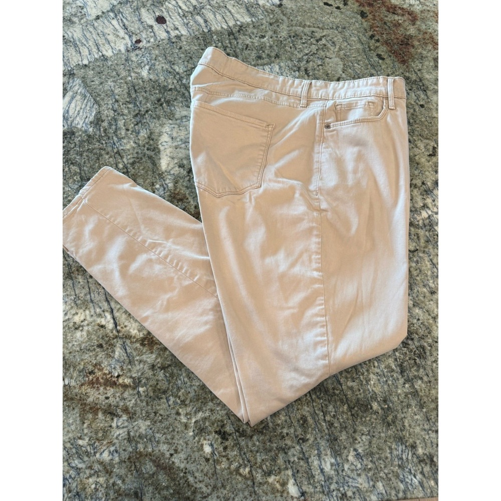 Old Navy Rockstar Super Skinny Light Khaki Color Jeans Size Womens 16‎ Stretch